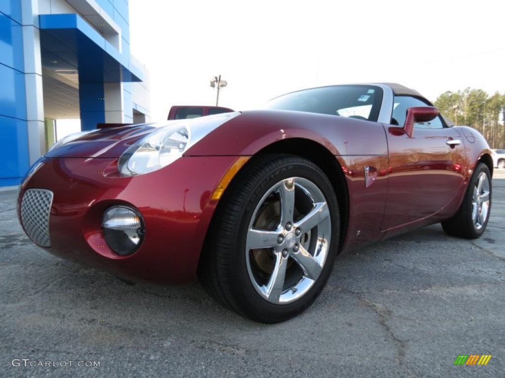 Wicked Ruby Red 2009 Pontiac Solstice Roadster Exterior Photo #79083359