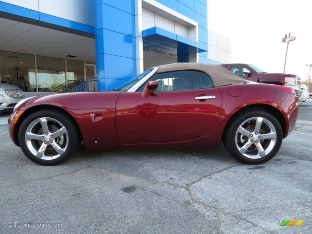 Wicked Ruby Red 2009 Pontiac Solstice Roadster Exterior Photo #79083385