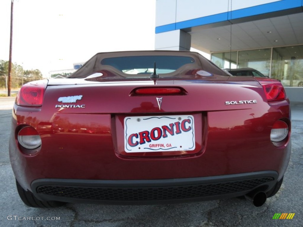 2009 Solstice Roadster - Wicked Ruby Red / Ebony/Sand photo #6
