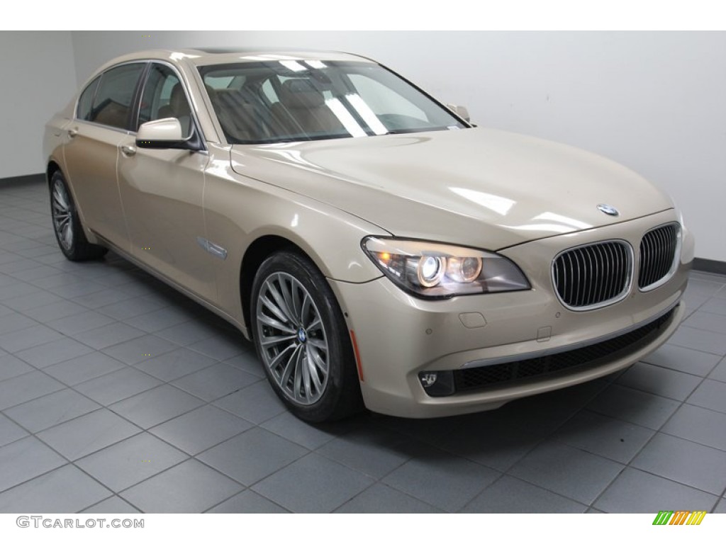 Milano Beige Metallic 2011 BMW 7 Series 750Li Sedan Exterior Photo #79083571