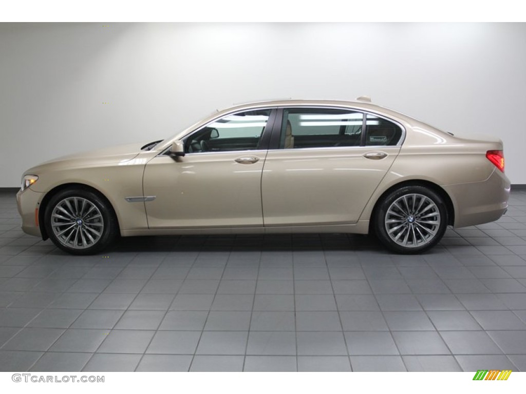Milano Beige Metallic 2011 BMW 7 Series 750Li Sedan Exterior Photo #79083594