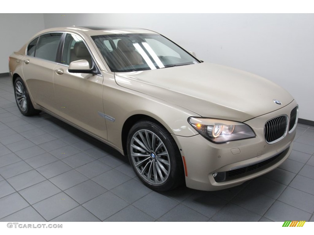 Milano Beige Metallic 2011 BMW 7 Series 750Li Sedan Exterior Photo #79083721