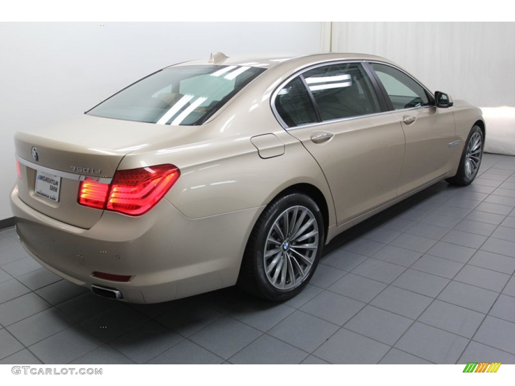 2011 7 Series 750Li Sedan - Milano Beige Metallic / Saddle/Black Nappa Leather photo #11