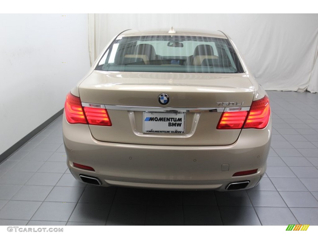 2011 7 Series 750Li Sedan - Milano Beige Metallic / Saddle/Black Nappa Leather photo #12