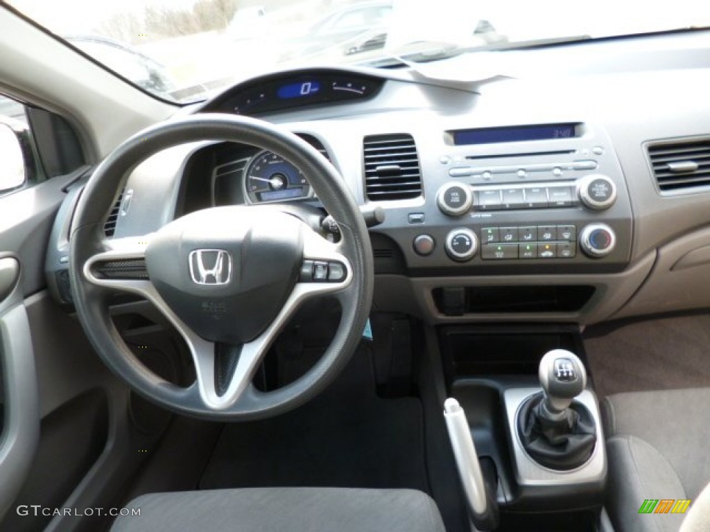 2010 Honda Civic LX Coupe Gray Dashboard Photo #79084057