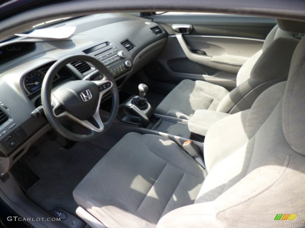 Gray Interior 2010 Honda Civic LX Coupe Photo #79084093