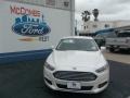 2013 White Platinum Metallic Tri-coat Ford Fusion SE 1.6 EcoBoost  photo #1