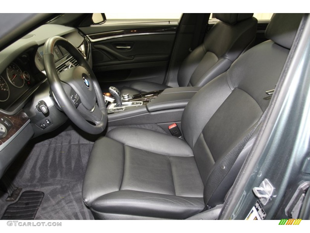 Black Interior 2012 BMW 5 Series 528i Sedan Photo #79084681