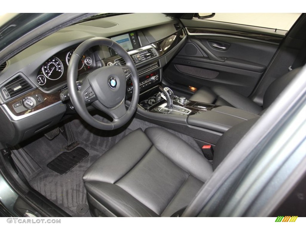 Black Interior 2012 BMW 5 Series 528i Sedan Photo #79084877