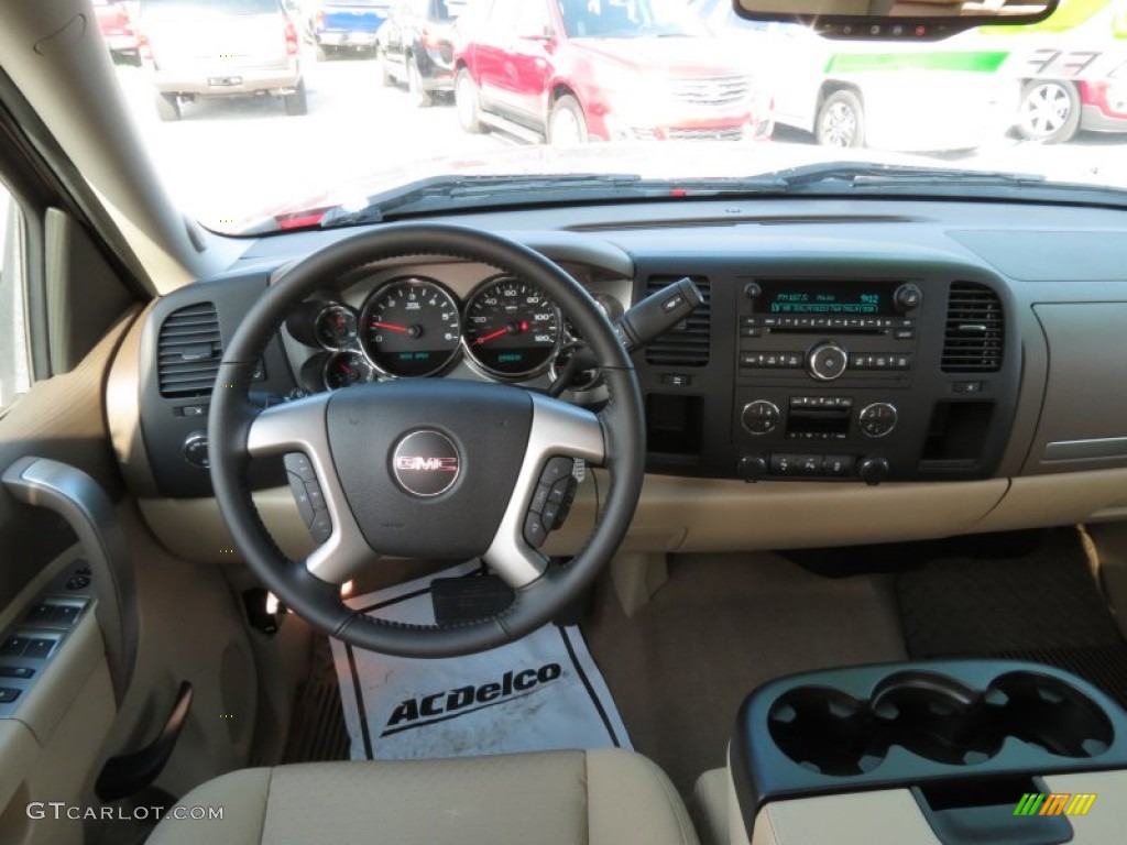2013 Sierra 1500 SLE Crew Cab - Sonoma Red Metallic / Very Dark Cashmere/Light Cashmere photo #11