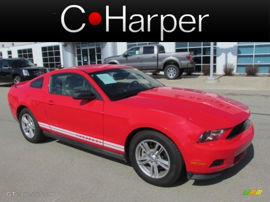 2012 Mustang V6 Coupe - Race Red / Stone photo #1
