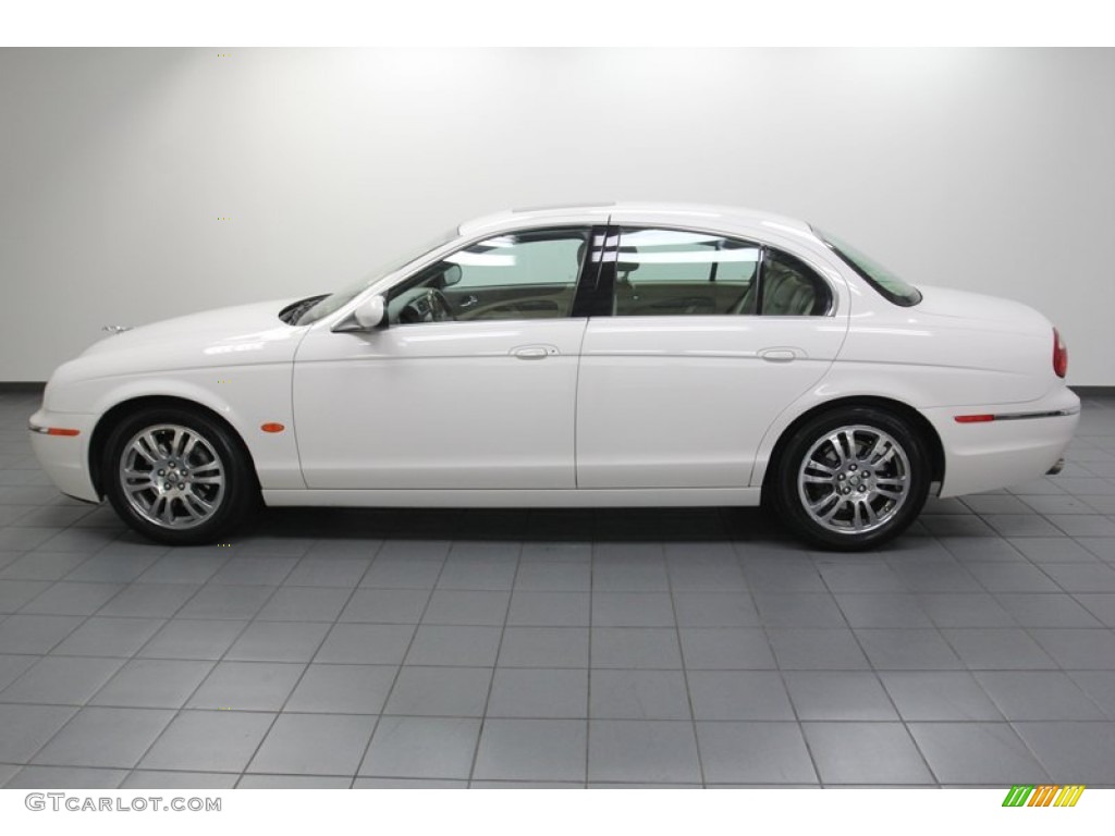 White Onyx 2005 Jaguar S-Type 4.2 Exterior Photo #79085640