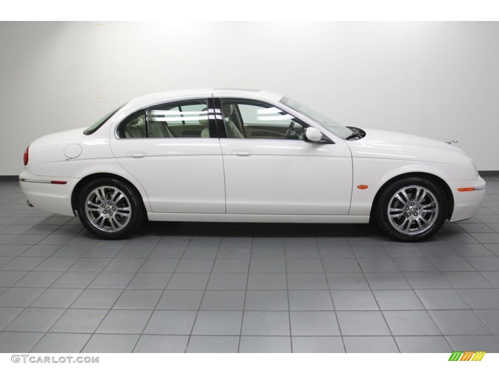 White Onyx 2005 Jaguar S-Type 4.2 Exterior Photo #79085746