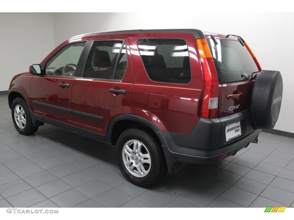 2002 CR-V EX 4WD - Chianti Red Pearl / Saddle photo #5