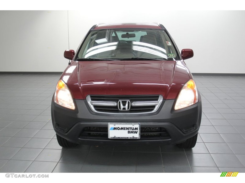 2002 CR-V EX 4WD - Chianti Red Pearl / Saddle photo #6
