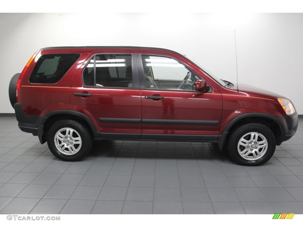 2002 CR-V EX 4WD - Chianti Red Pearl / Saddle photo #7