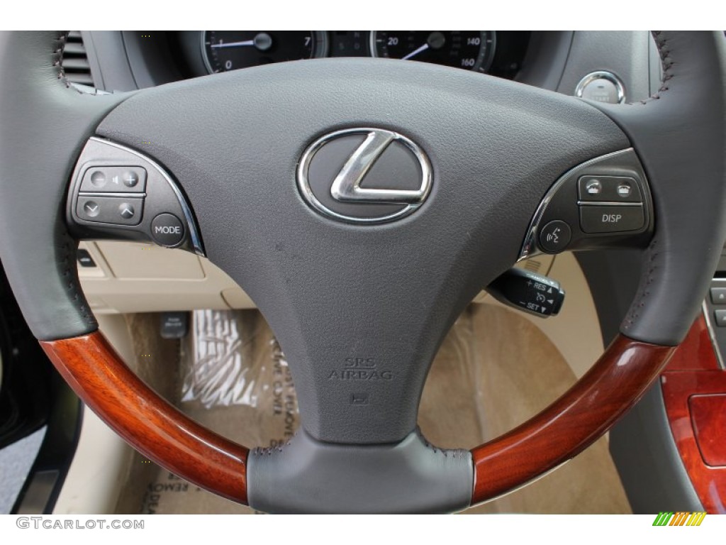 2010 Lexus ES 350 Parchment Steering Wheel Photo #79086922