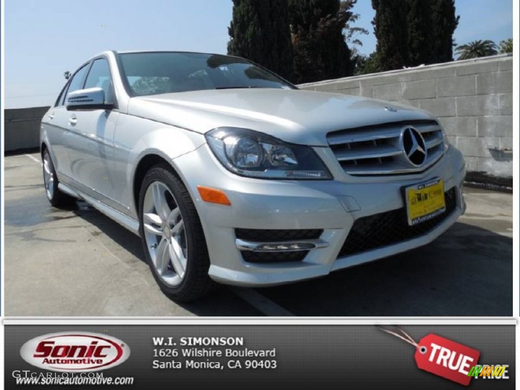 2013 C 250 Sport - Iridium Silver Metallic / Black photo #1