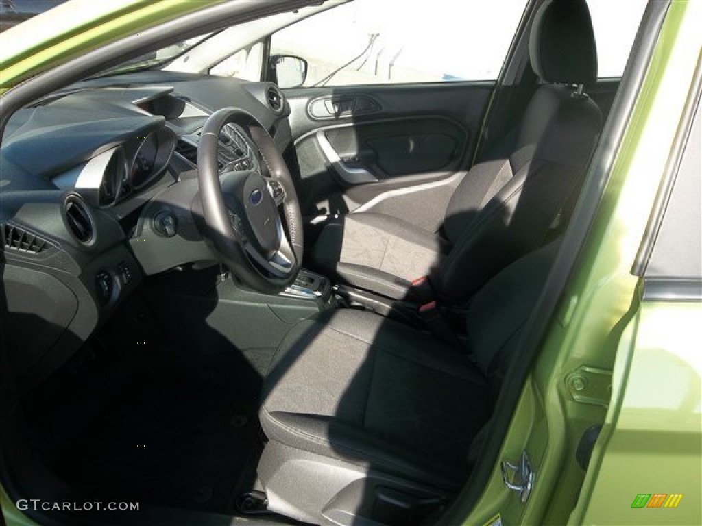 2013 Fiesta SE Hatchback - Lime Squeeze / Charcoal Black photo #18