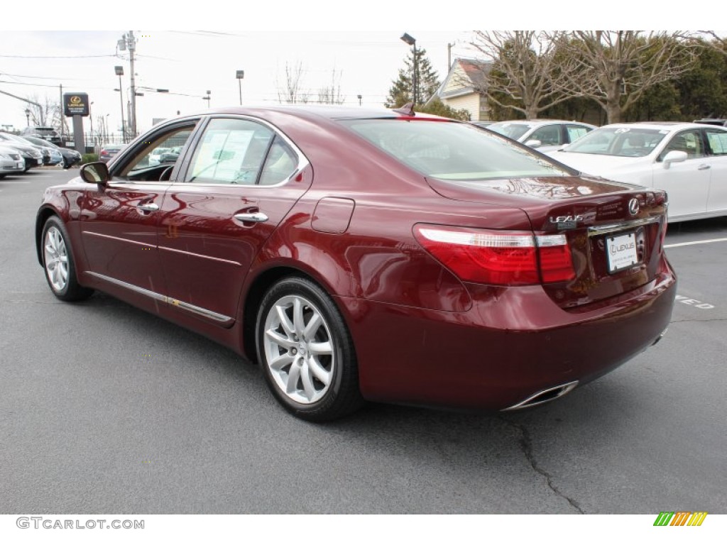 2008 LS 460 - Noble Spinel Red Mica / Cashmere photo #5