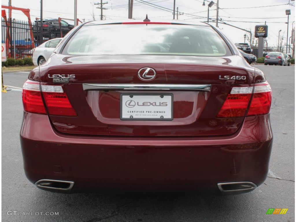 2008 LS 460 - Noble Spinel Red Mica / Cashmere photo #6