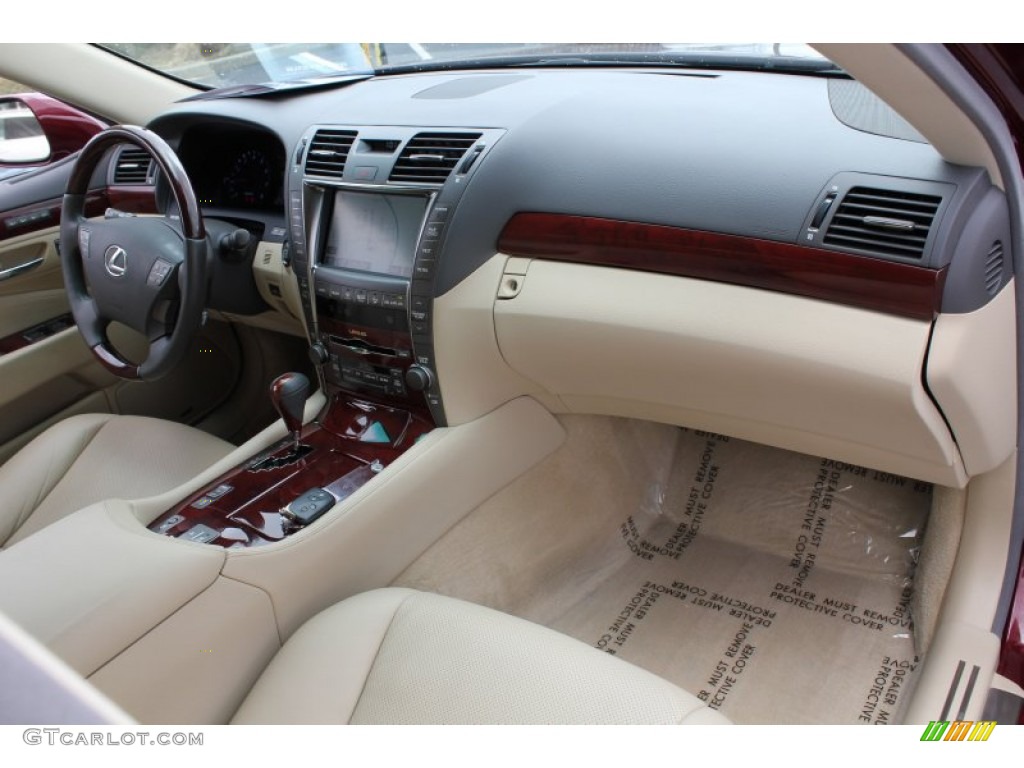 2008 LS 460 - Noble Spinel Red Mica / Cashmere photo #9