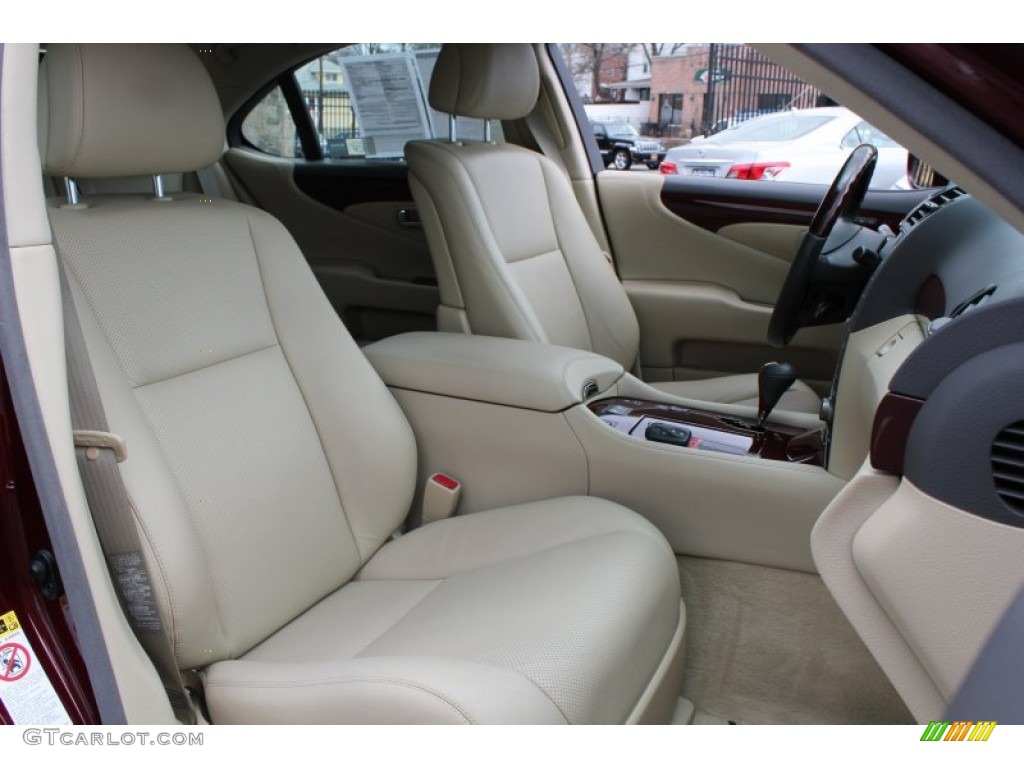 2008 LS 460 - Noble Spinel Red Mica / Cashmere photo #10