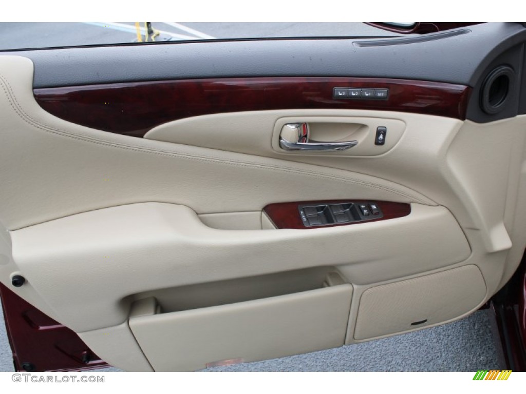 2008 LS 460 - Noble Spinel Red Mica / Cashmere photo #11