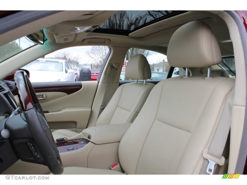 2008 LS 460 - Noble Spinel Red Mica / Cashmere photo #12