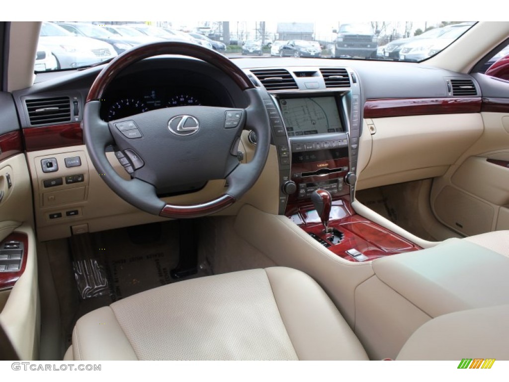 2008 LS 460 - Noble Spinel Red Mica / Cashmere photo #21