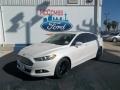 2013 White Platinum Metallic Tri-coat Ford Fusion SE 1.6 EcoBoost  photo #2