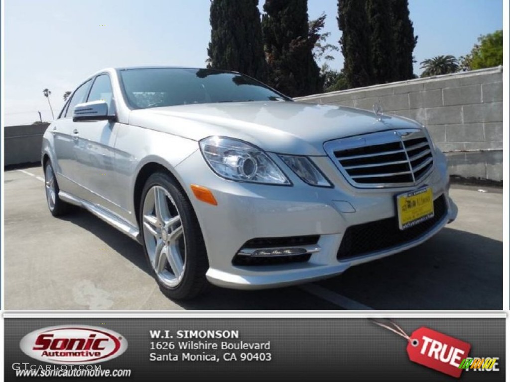 2013 E 350 Sedan - Iridium Silver Metallic / Black photo #1