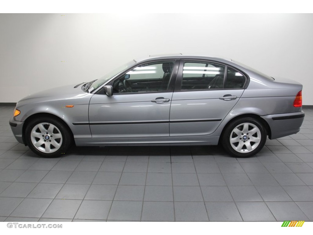 2005 3 Series 325i Sedan - Silver Grey Metallic / Black photo #2