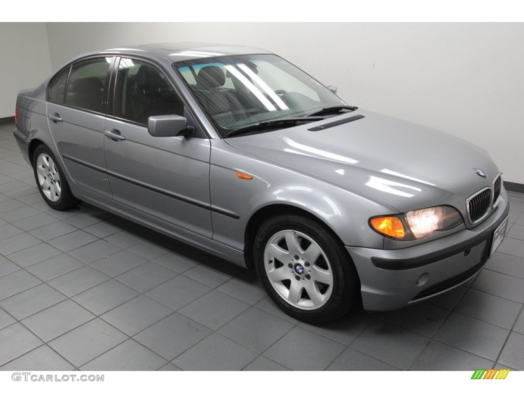 2005 3 Series 325i Sedan - Silver Grey Metallic / Black photo #8