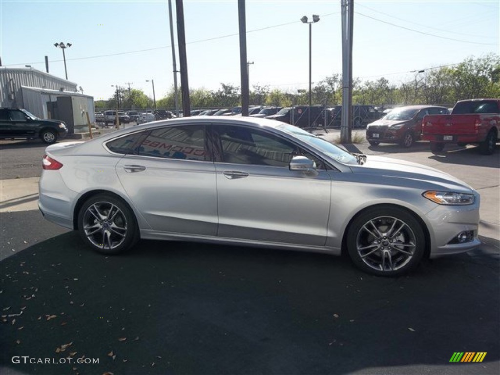 2013 Fusion Titanium - Ingot Silver Metallic / Charcoal Black photo #8