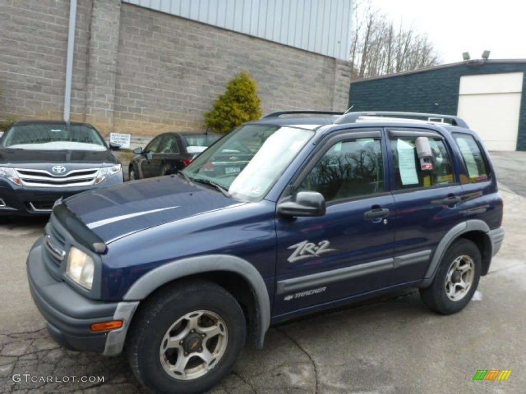 Dark Blue Metallic 2001 Chevrolet Tracker ZR2 Hardtop 4WD Exterior Photo #79091062