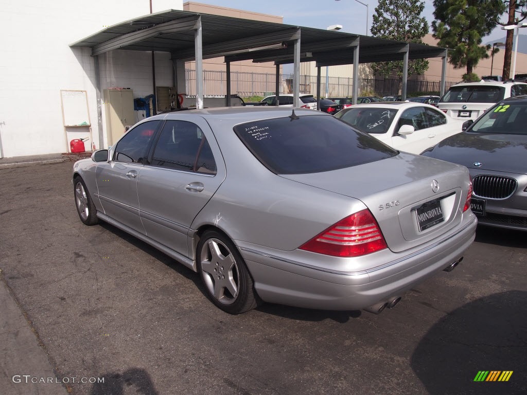 2004 S 500 Sedan - Brilliant Silver Metallic / Black photo #7