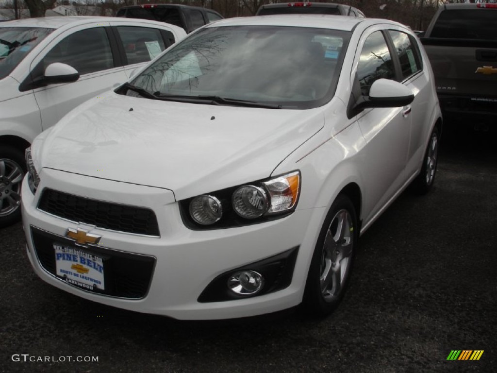 2013 Sonic LTZ Hatch - Summit White / Jet Black/Dark Titanium photo #1