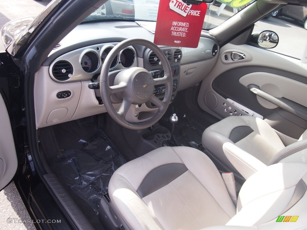 Taupe/Pearl Beige Interior 2005 Chrysler PT Cruiser GT Convertible Photo #79092535