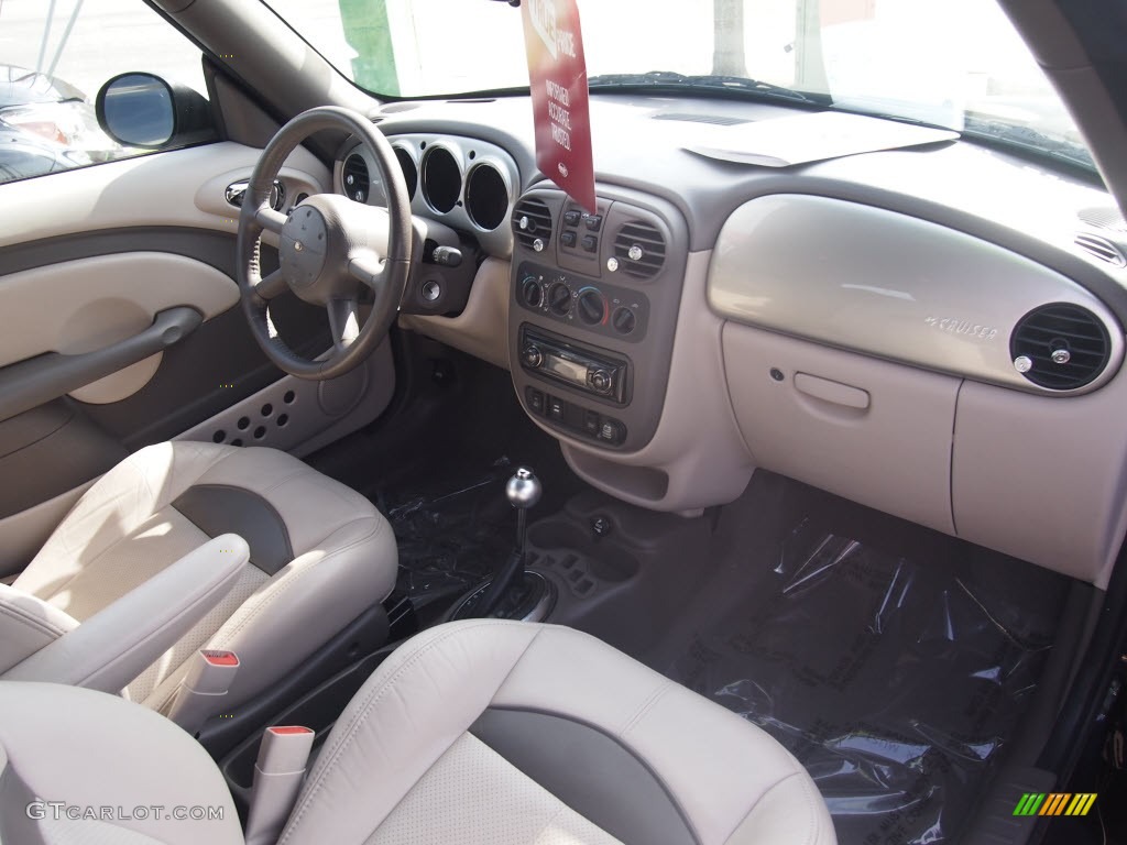 2005 PT Cruiser GT Convertible - Black / Taupe/Pearl Beige photo #20