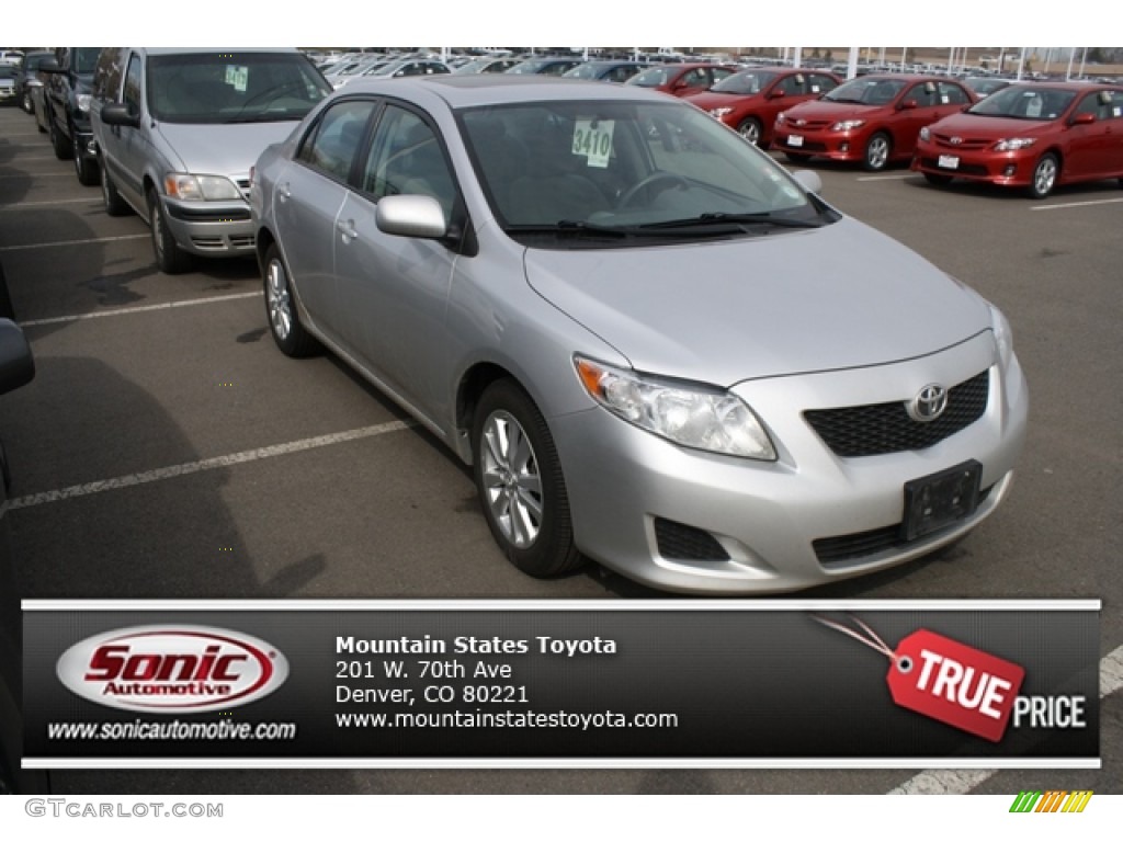 2010 Corolla XLE - Classic Silver Metallic / Ash photo #1