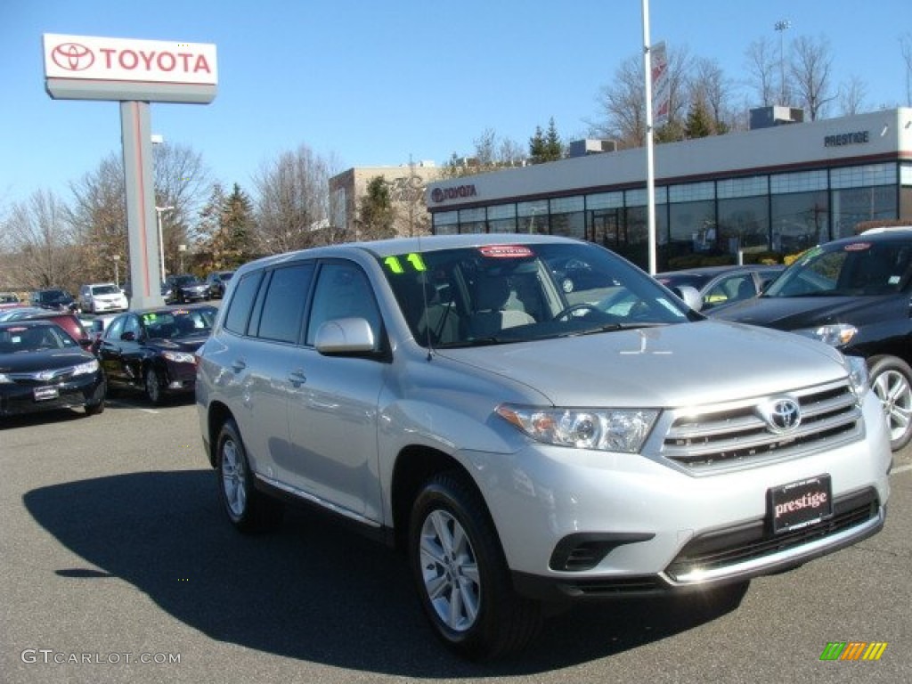 2011 Highlander V6 4WD - Classic Silver Metallic / Ash photo #1