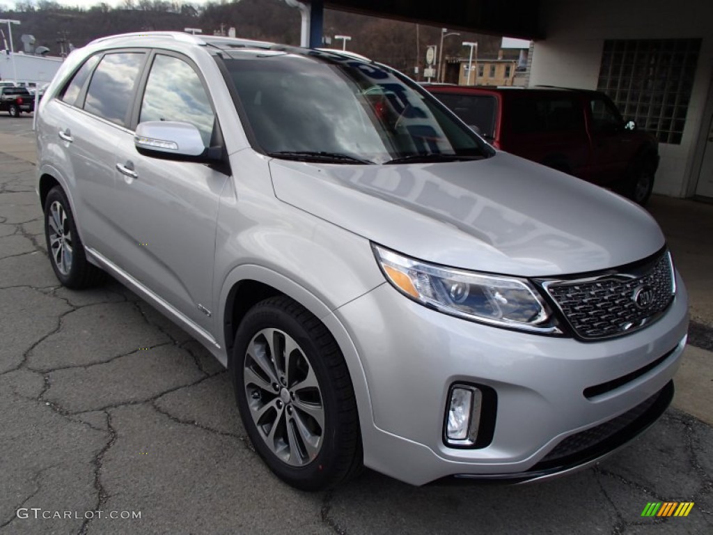 2014 Sorento SX V6 AWD - Bright Silver / Black photo #2