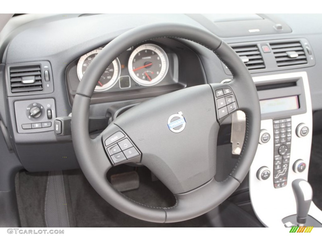 2013 Volvo C70 T5 Calcite/Off Black Steering Wheel Photo #79097601