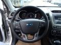 Black 2014 Kia Sorento SX V6 AWD Steering Wheel