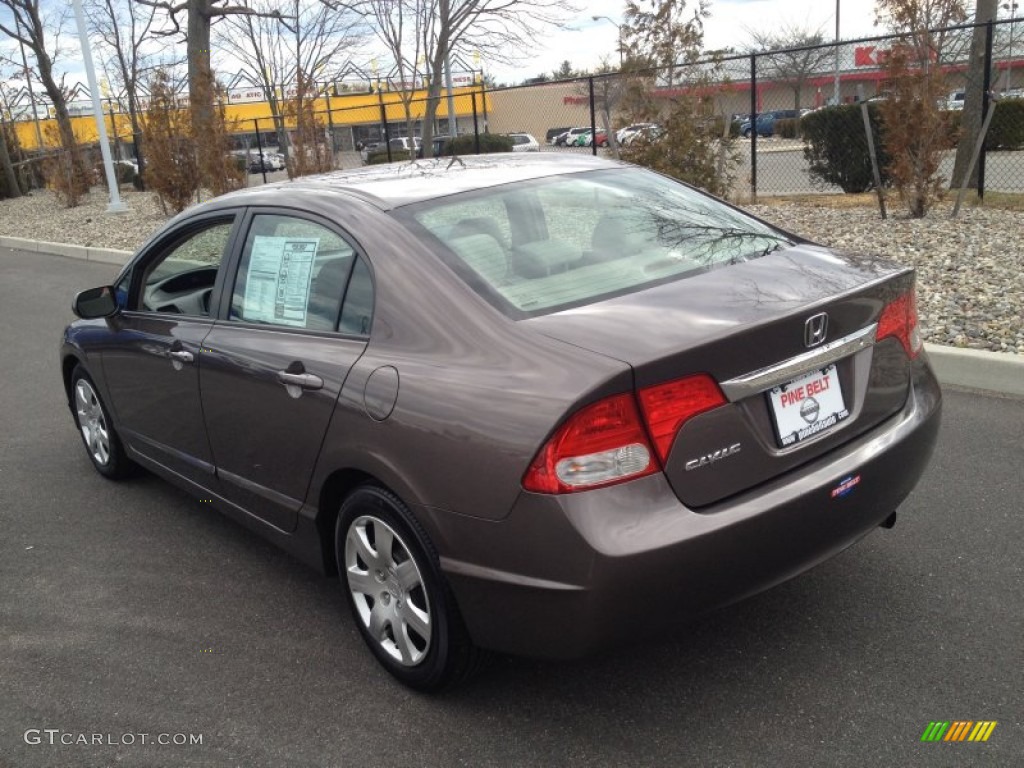 2011 Civic LX Sedan - Urban Titanium Metallic / Gray photo #5
