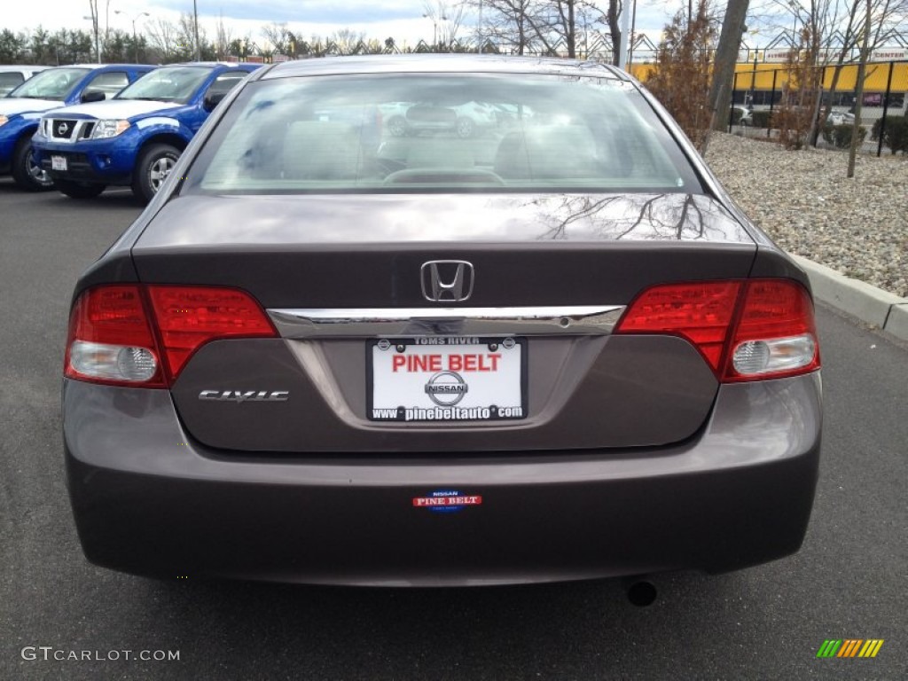 2011 Civic LX Sedan - Urban Titanium Metallic / Gray photo #6