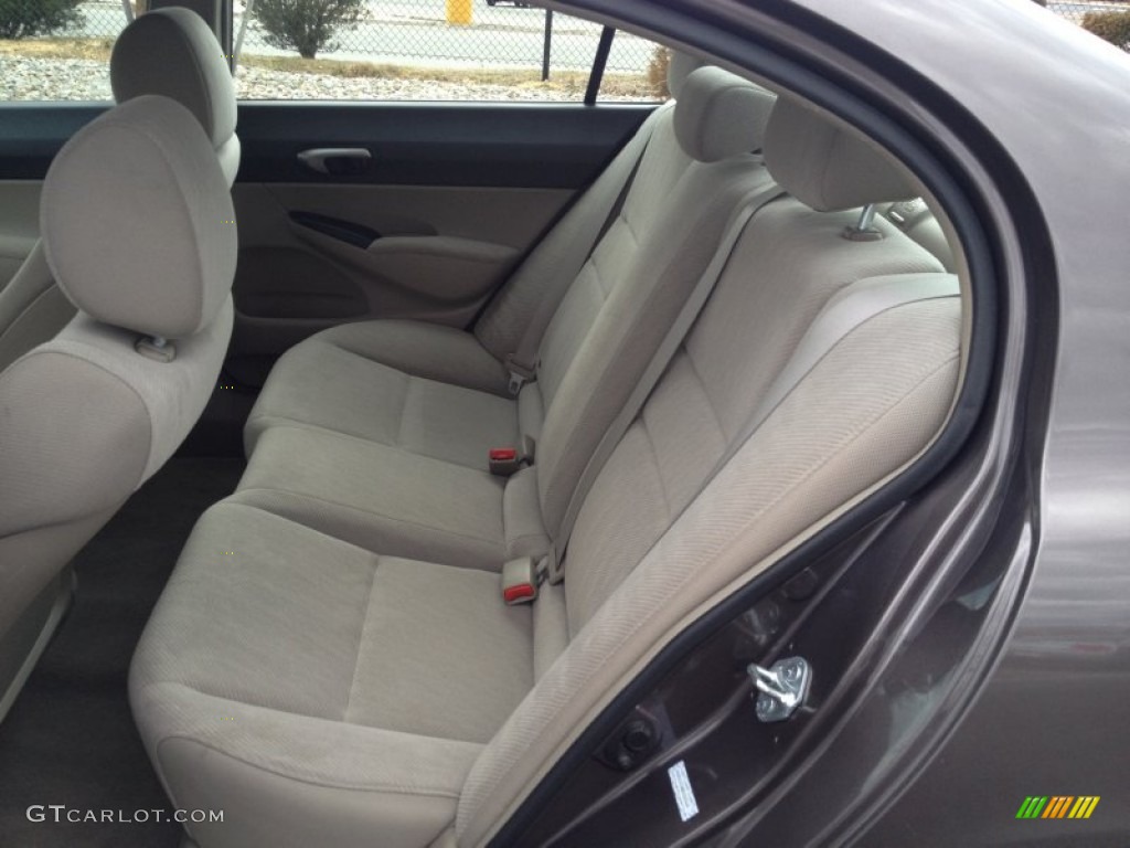 2011 Civic LX Sedan - Urban Titanium Metallic / Gray photo #7