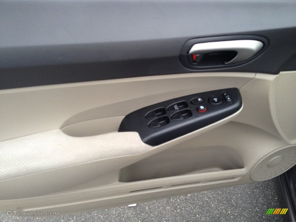 2011 Civic LX Sedan - Urban Titanium Metallic / Gray photo #8