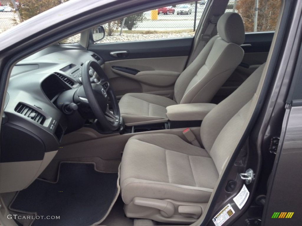 2011 Civic LX Sedan - Urban Titanium Metallic / Gray photo #10